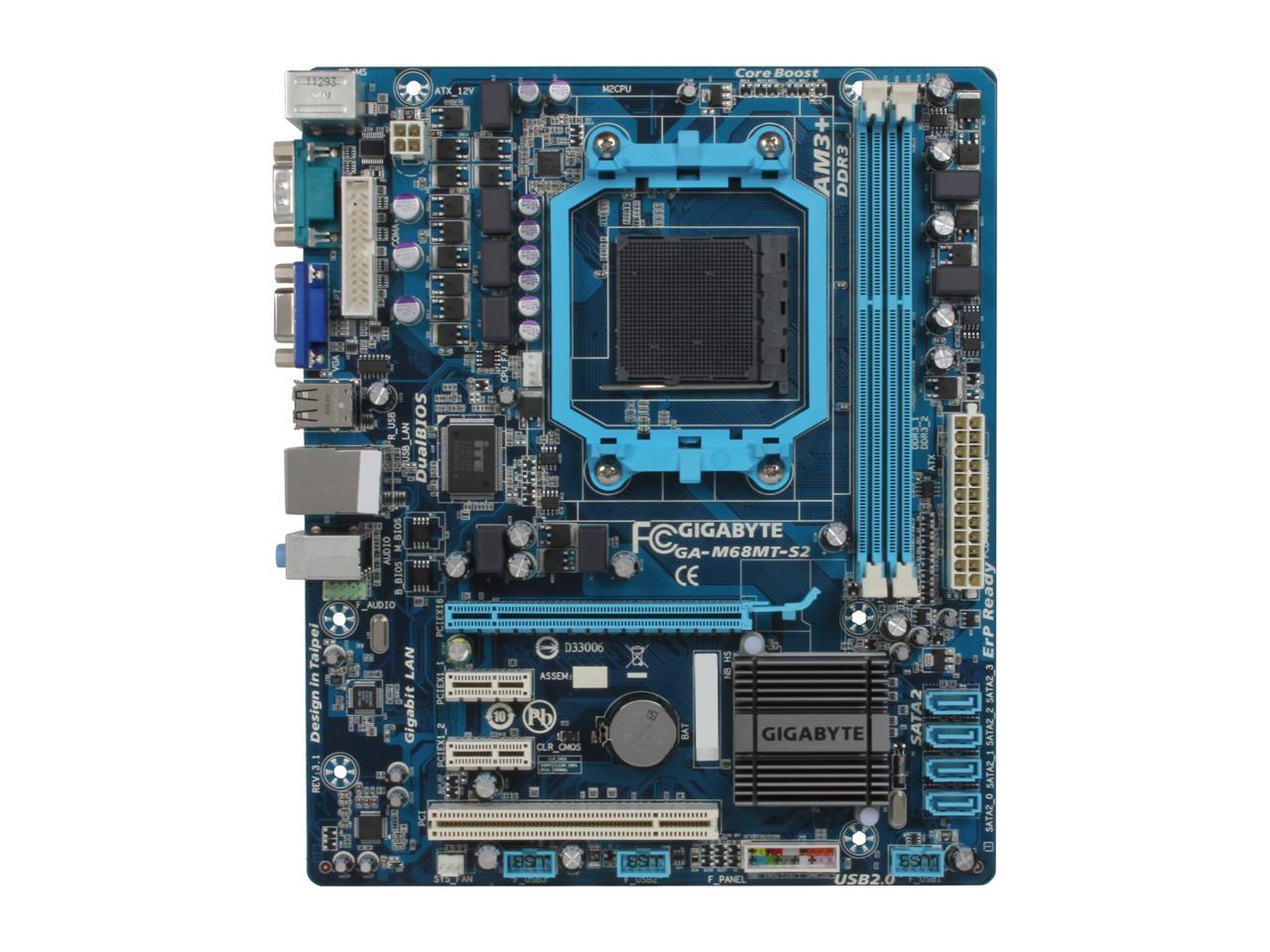 Gigabyte ga m68mt s2 нет звука