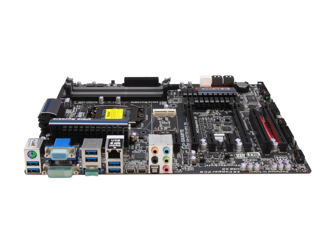 GIGABYTE GA-Z77X-UP4 TH LGA 1155 ATX Intel Motherboard with Dual 