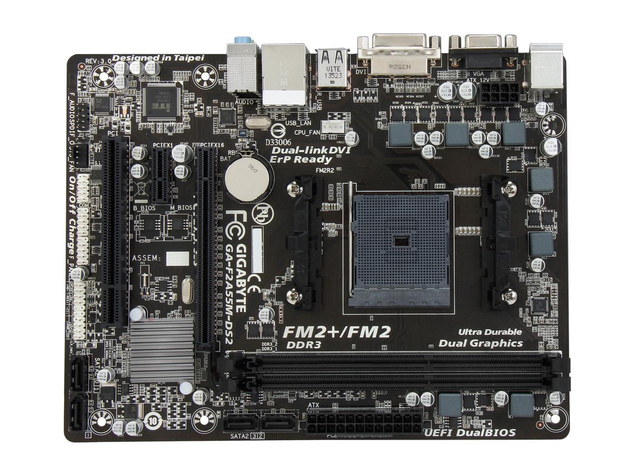 Совместимость gigabyte ga f2a55m ds2