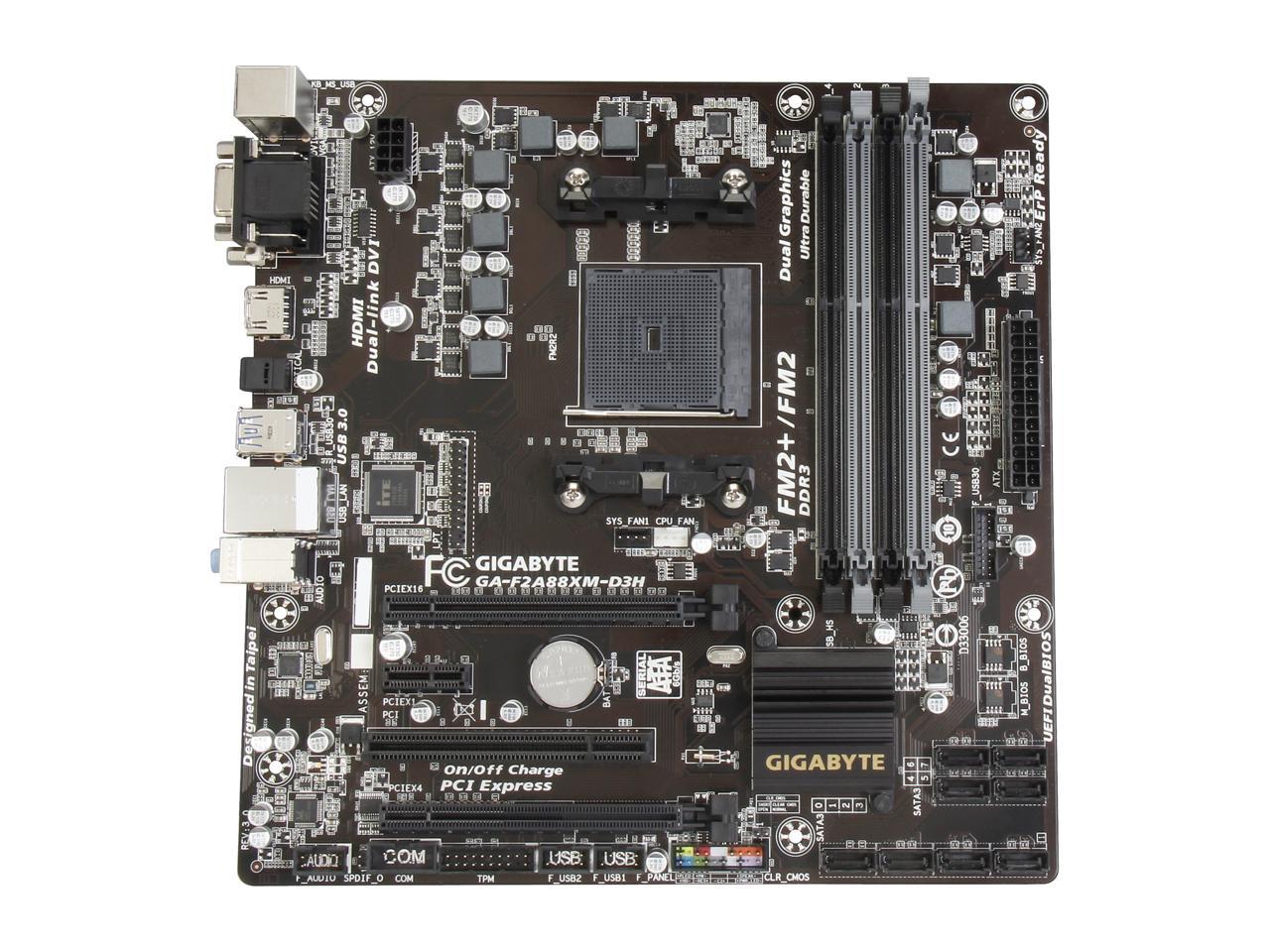 Gigabyte f2a88xm ds2 какие процессоры поддерживает