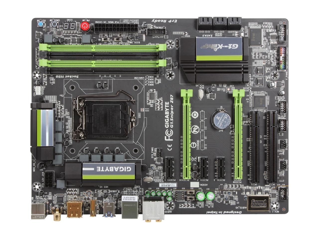 GIGABYTE G1 Gaming G1.Sniper Z87 LGA 1150 ATX Intel Motherboard