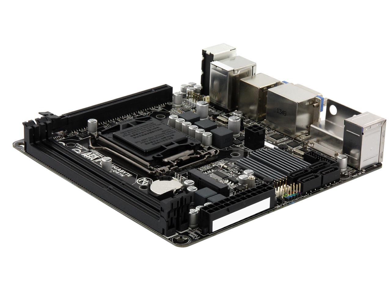 GIGABYTE GAQ87N LGA 1150 Intel Q87 SATA 6Gb/s USB 3.0 Mini ITX Intel