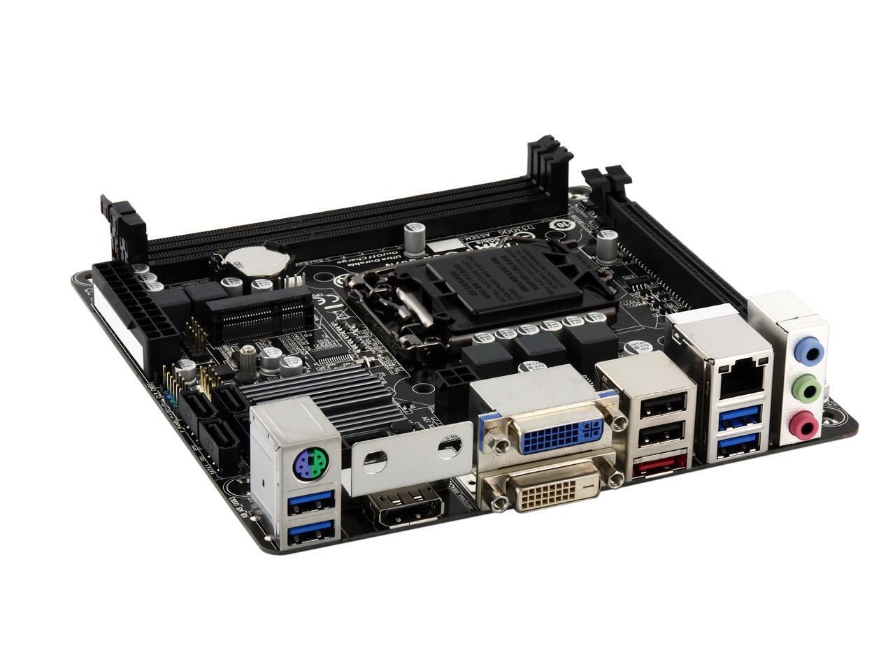 GIGABYTE GAQ87N LGA 1150 Intel Q87 SATA 6Gb/s USB 3.0 Mini ITX Intel