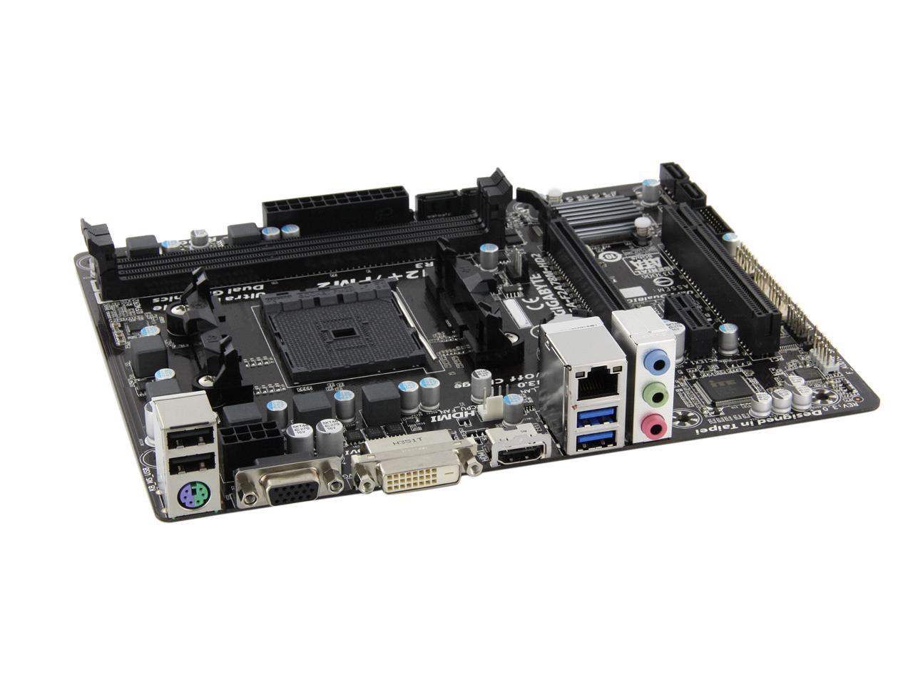 GA-F2A78M-DASHV FM2 AMD Motherboard Combo I/O Plate