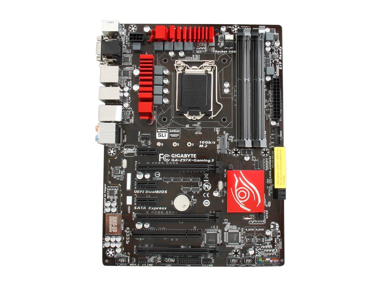 Used Like New Gigabyte G1 Gaming Ga Z97x Gaming 3 Lga 1150 Atx Intel Motherboard Newegg Com