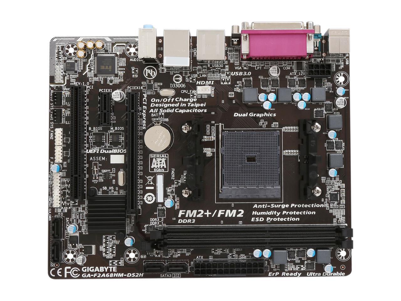 Системная плата gigabyte ga f2a68hm ds2 какой процессор пойдет на не