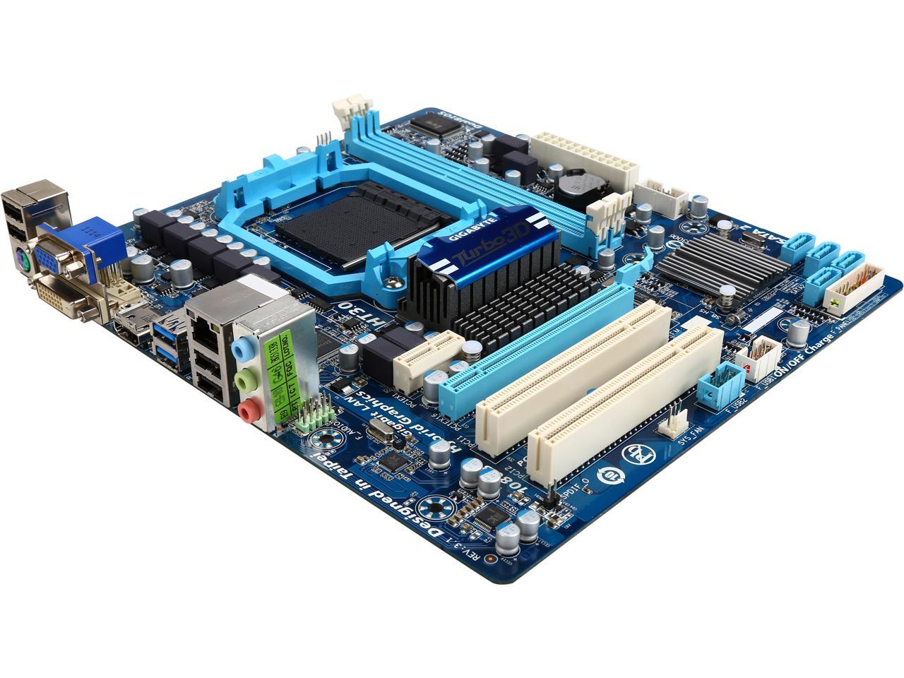Refurbished: GIGABYTE GA-880GM-USB3L AM3+ Micro ATX AMD Motherboard