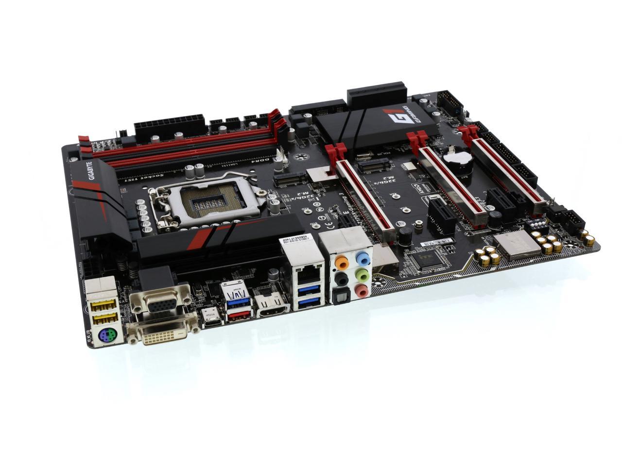 GIGABYTE G1 Gaming GA-Z170X-Gaming 3 (rev. 1.0) LGA 1151 Intel Z170 HDMI  SATA 6Gb/s USB 3.1 USB 3.0 ATX Intel Motherboard