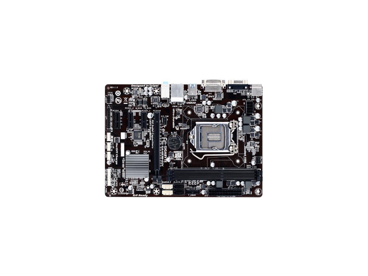 Gigabyte Ultra Durable 4 Plus GAH81MD3V Desktop Motherboard Intel
