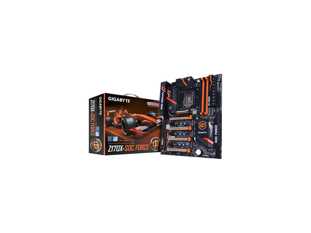 Gigabyte Ga Z170x Soc Force Rev 1 0 Lga 1151 Extended Atx Intel Motherboard Newegg Com