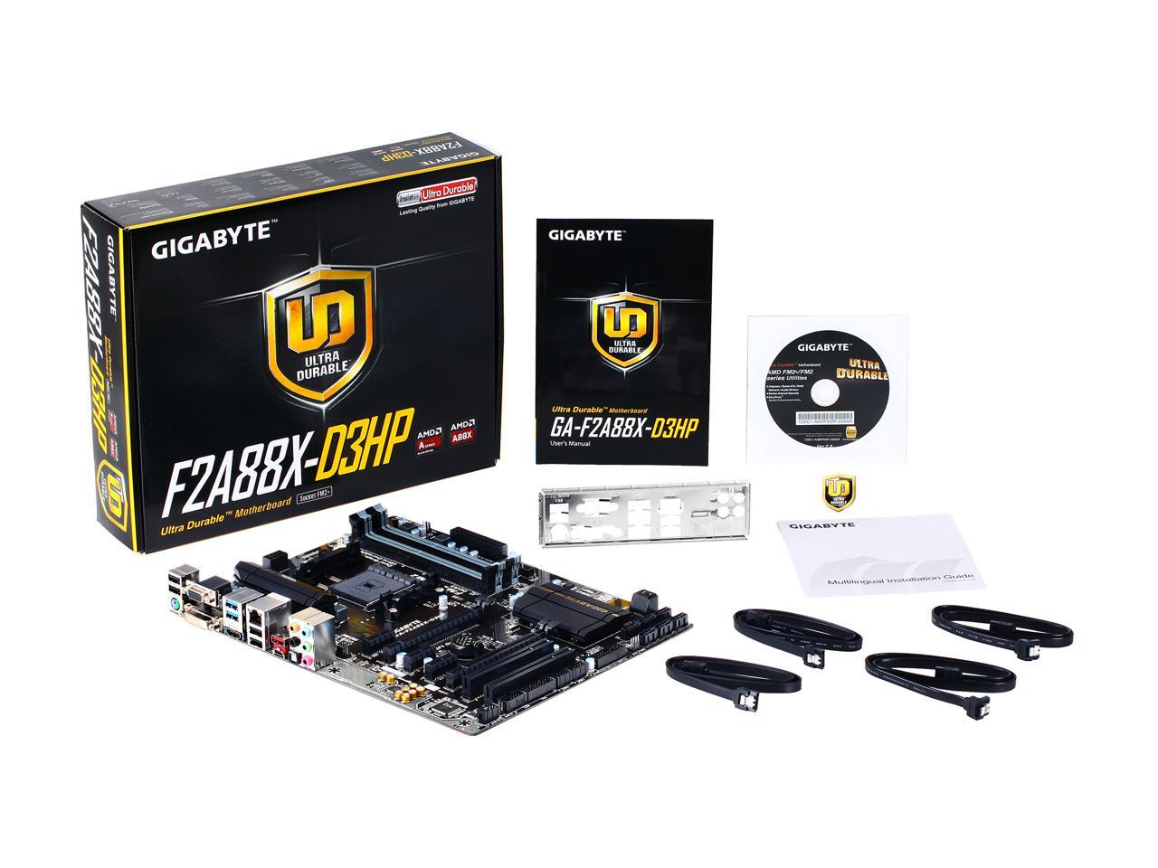 GIGABYTE GAF2A88XD3HP (rev. 1.0) FM2+ ATX AMD Motherboard