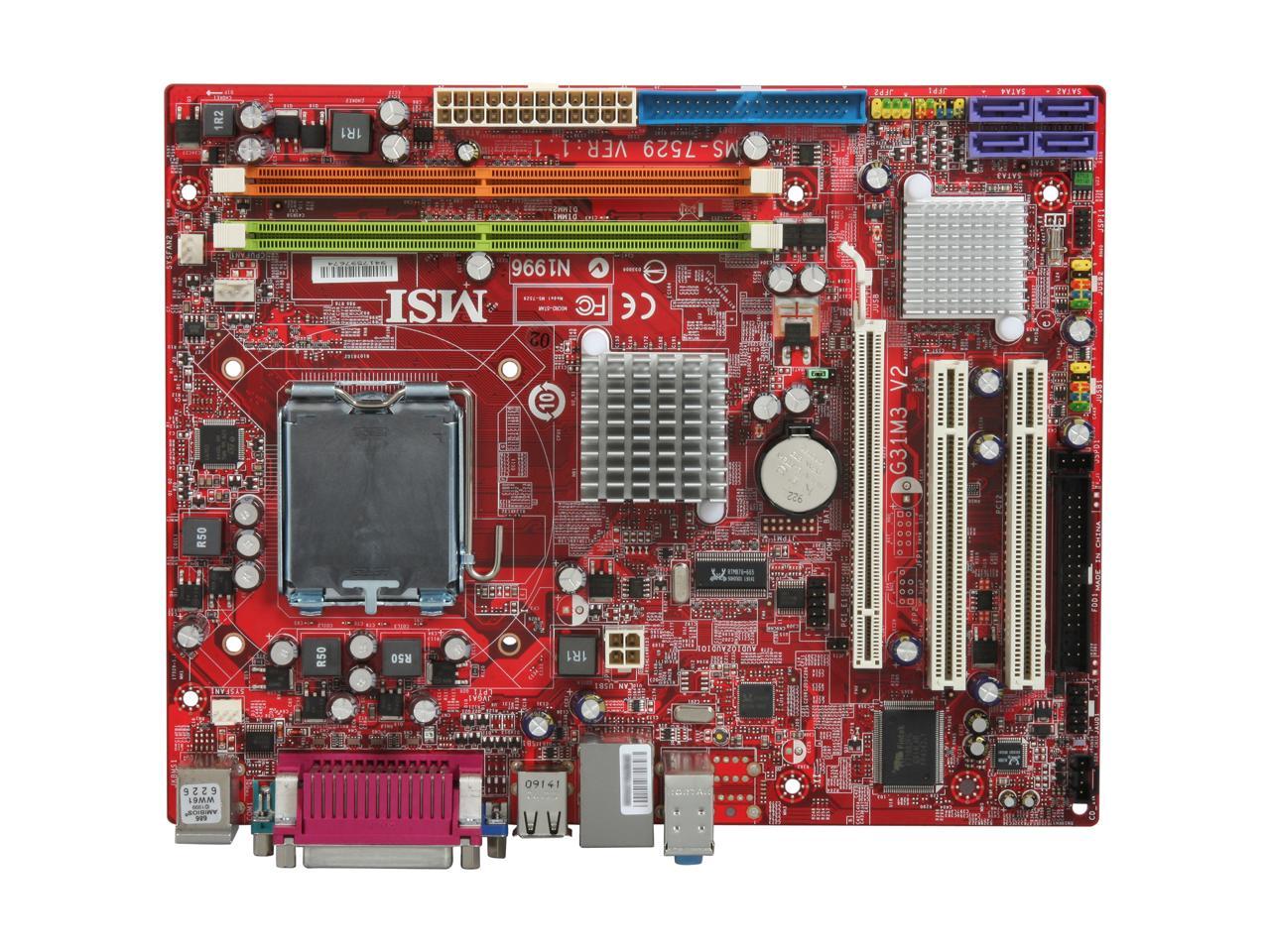 Msi g31m3 l v2 подключение