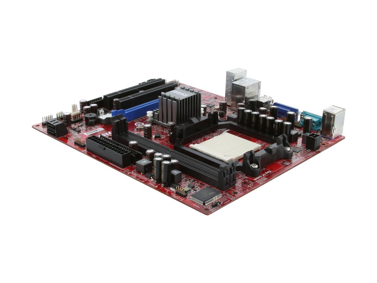 MSI K9N6PGM2-V2 AM3/AM2+/AM2 NVIDIA GeForce 6150SE Micro ATX AMD Motherboard