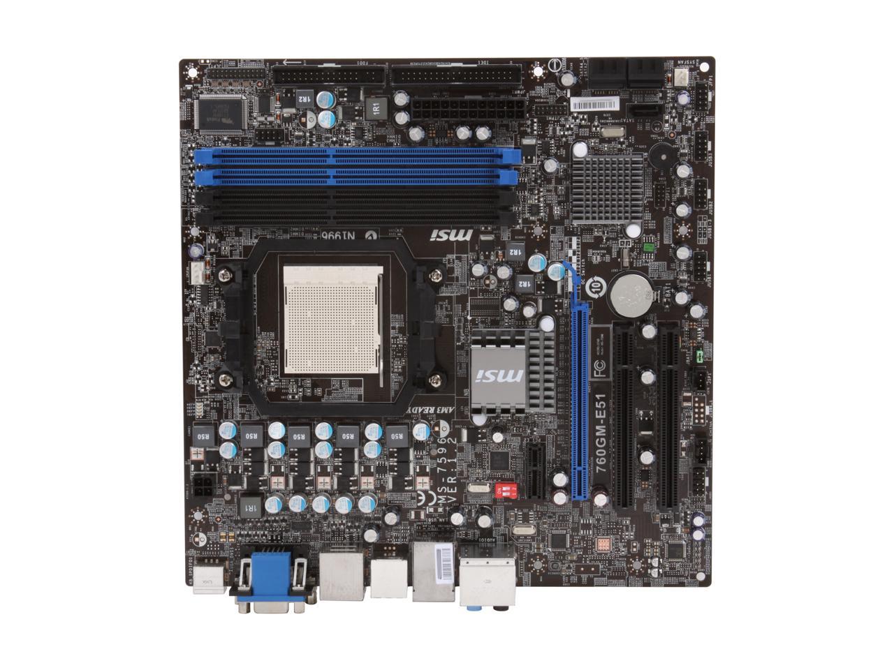 Msi 760gm p33 не запускается