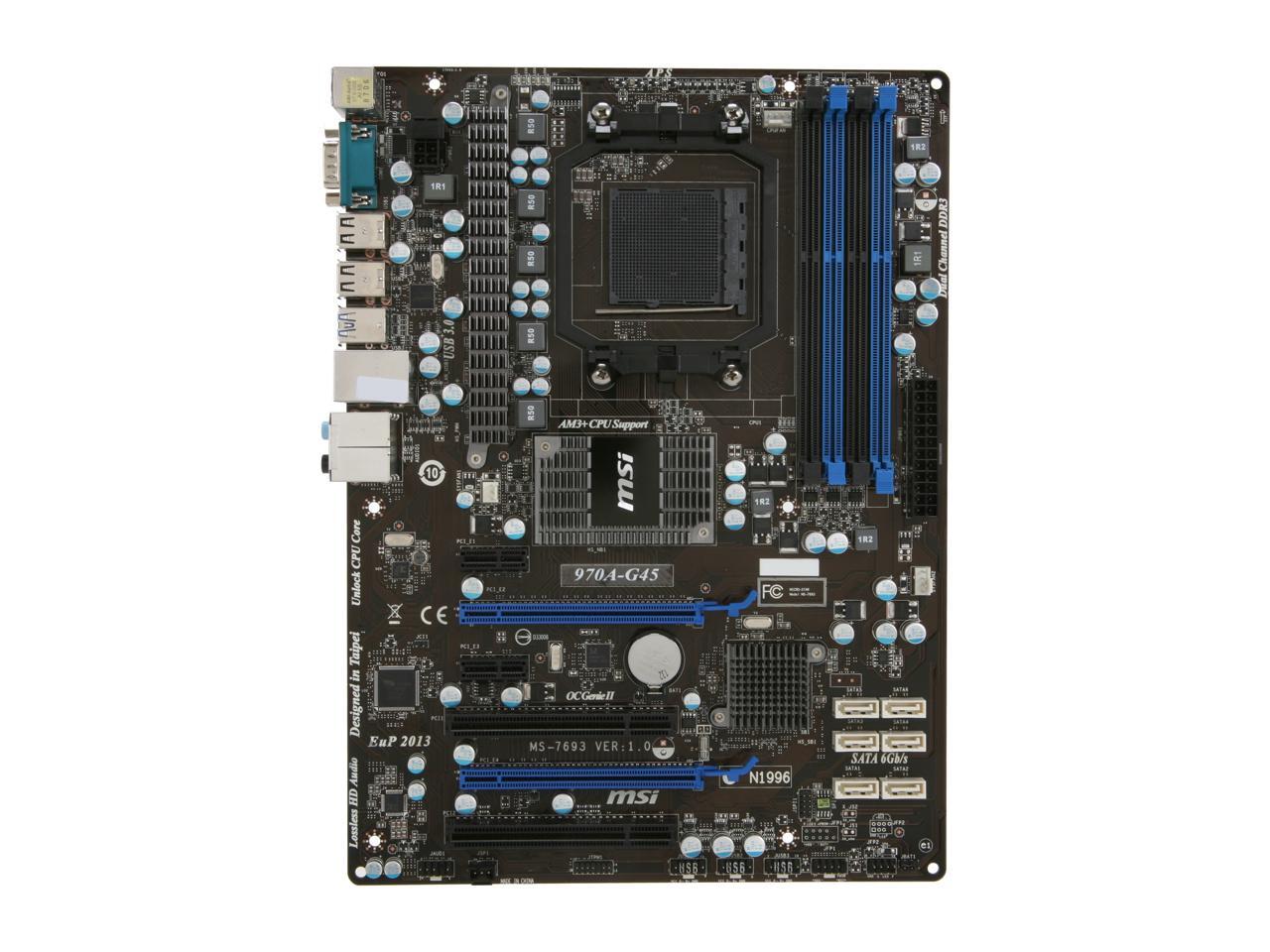 MSI 970AG45 AM3+ ATX AMD Motherboard Newegg.ca