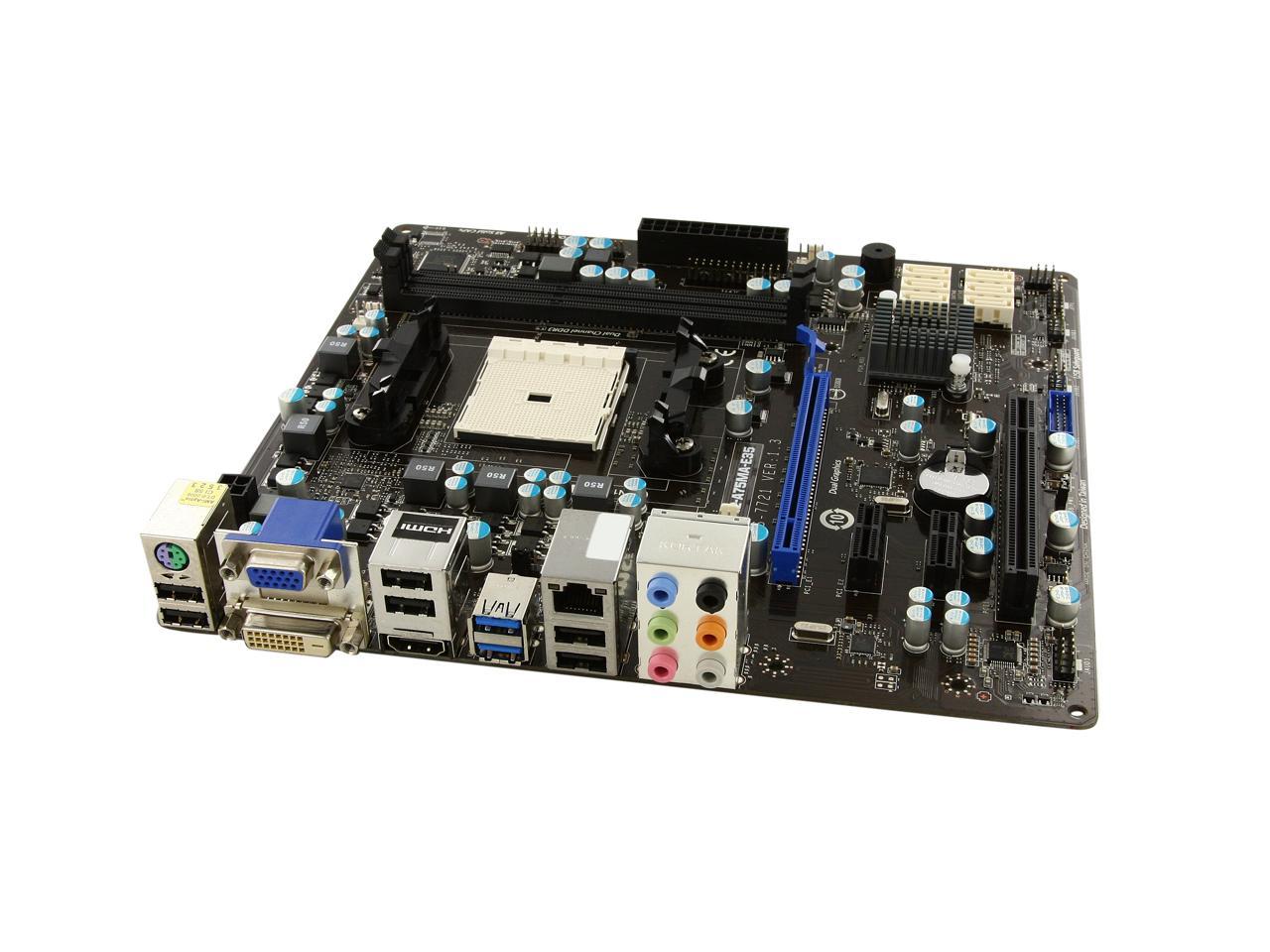 Used - Very Good: MSI FM2-A75MA-E35 FM2 Micro ATX AMD Motherboard
