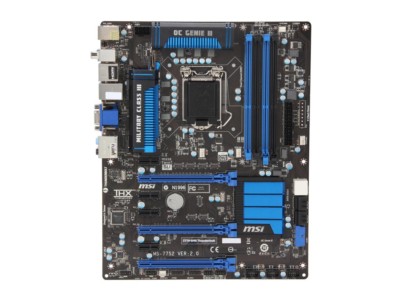 MSI Z77A-G45 Thunderbolt Motherboard Review - PC Perspective