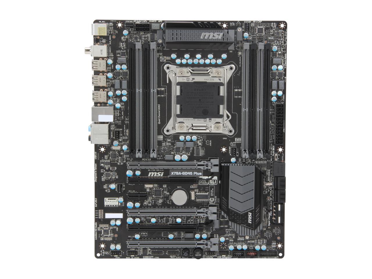 MSI X79AGD45 Plus LGA 2011 ATX Intel Motherboard