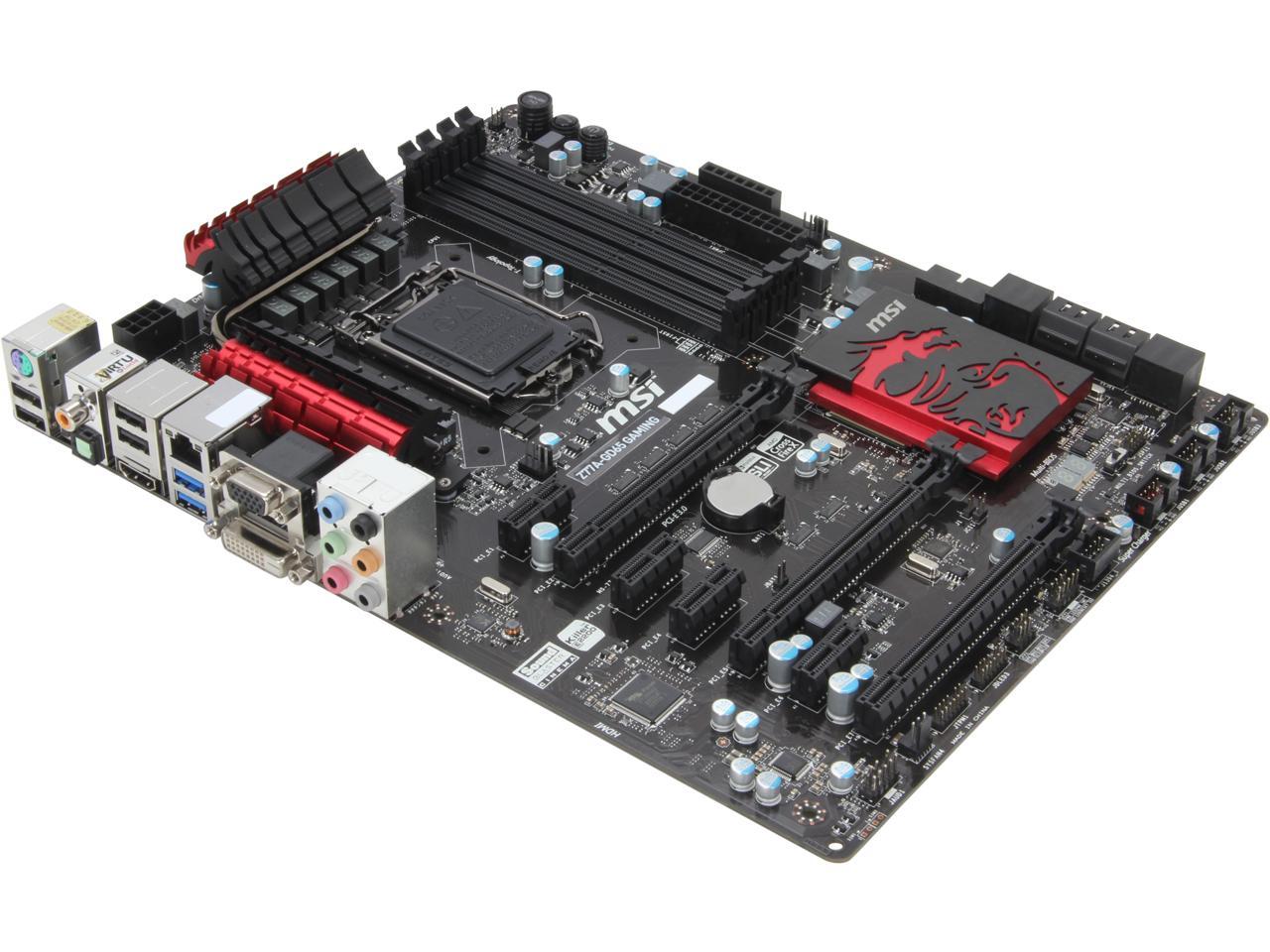 MSI Z77A-GD65 Gaming LGA 1155 ATX Intel Motherboard - Newegg.com