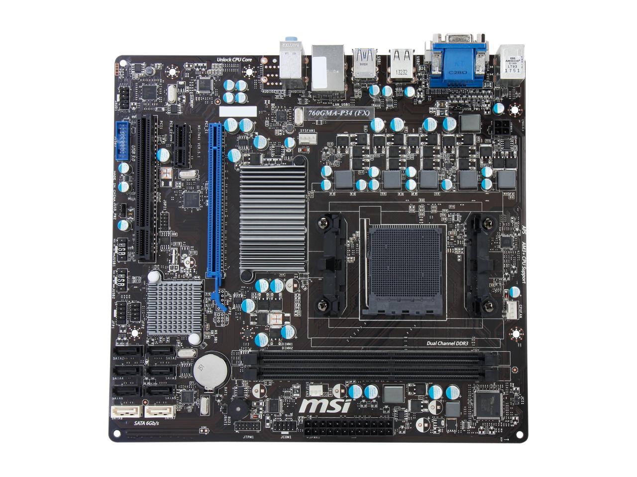 Msi 760gm p34 fx какие процессоры подходят