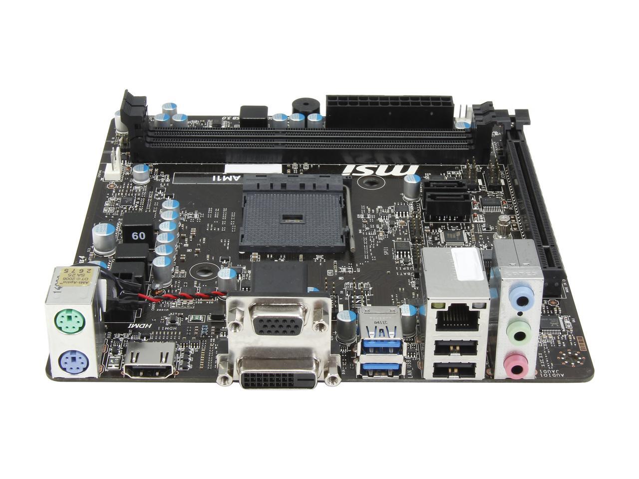 Msi Am1i Am1 Mini Itx Amd Motherboard