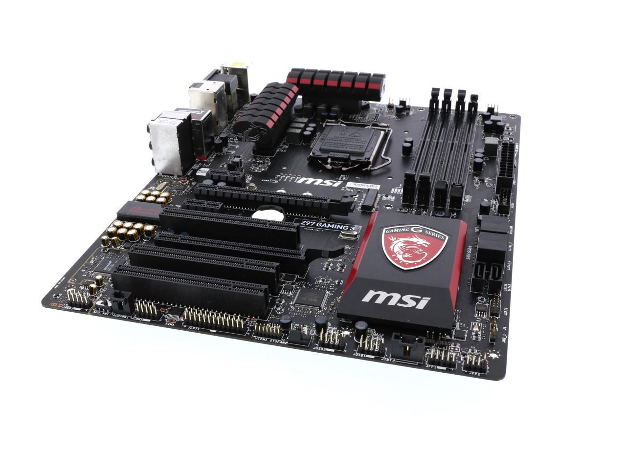 MSI Z97-Gaming 3 LGA 1150 Intel Z97 HDMI SATA 6Gb/s USB 3.0 ATX Intel  Motherboard