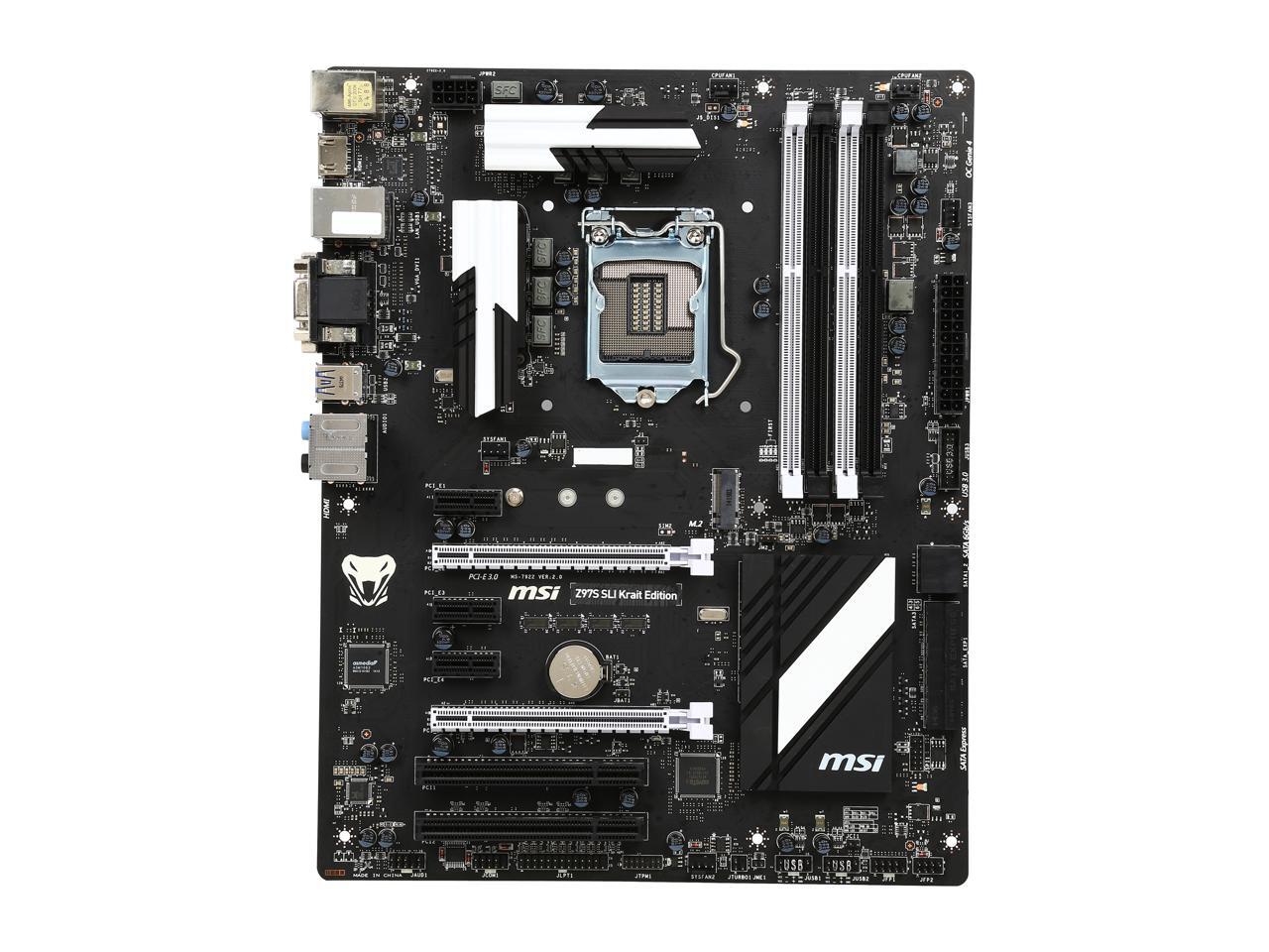 MSI Z97S SLI Krait Edition LGA 1150 ATX Intel Motherboard