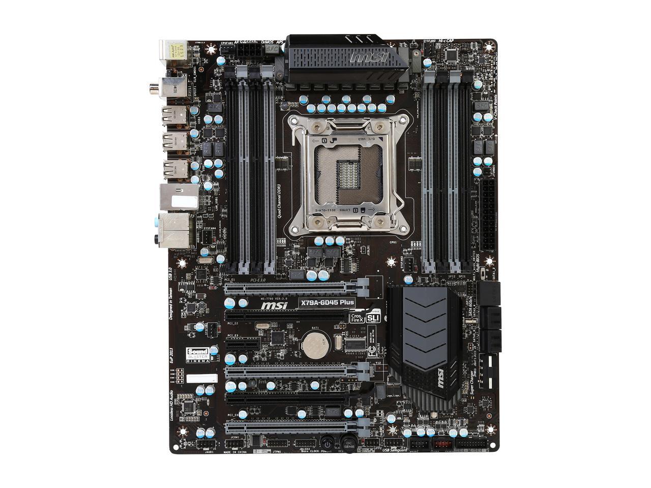 Refurbished MSI X79AGD45 PLUSR ATX Intel Motherboard Certified