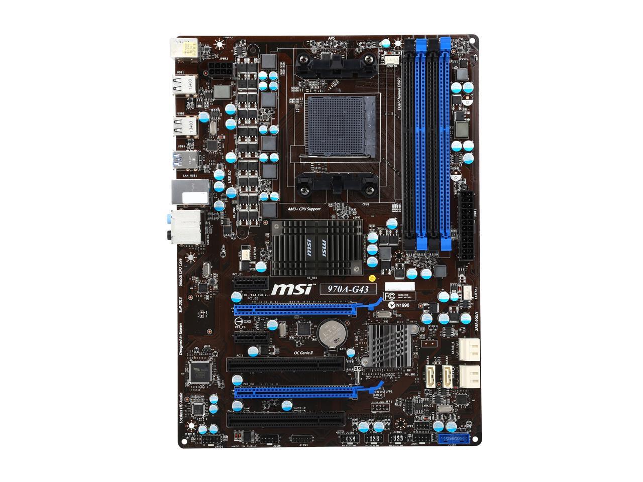 Refurbished: MSI 970A-G43 ATX AMD Motherboard Certified Refurbished ...