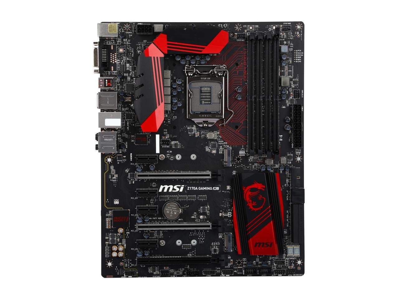 Материнская плата msi z170a gaming m5 обзор