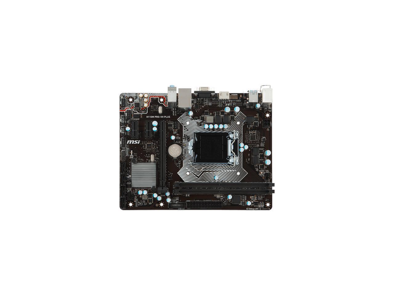 MSI H110M PROVH PLUS LGA 1151 Intel H110 HDMI SATA 6Gb/s USB 3.1 Micro