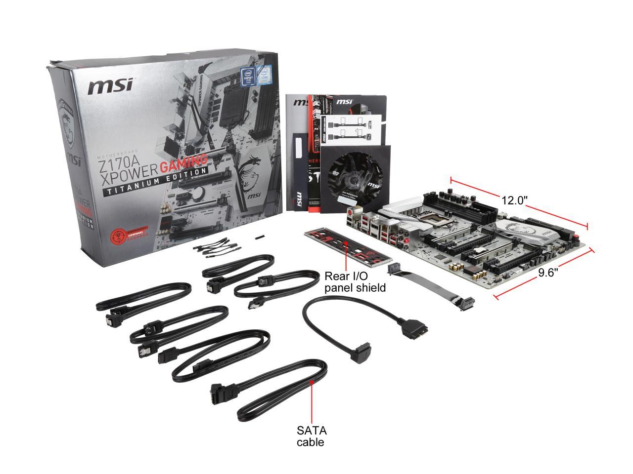 Msi z170a xpower gaming titanium edition подключение