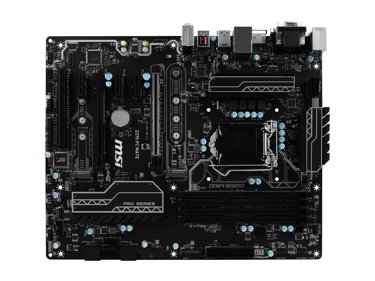 MSI Z270 PC MATE LGA 1151 ATX Intel Motherboard