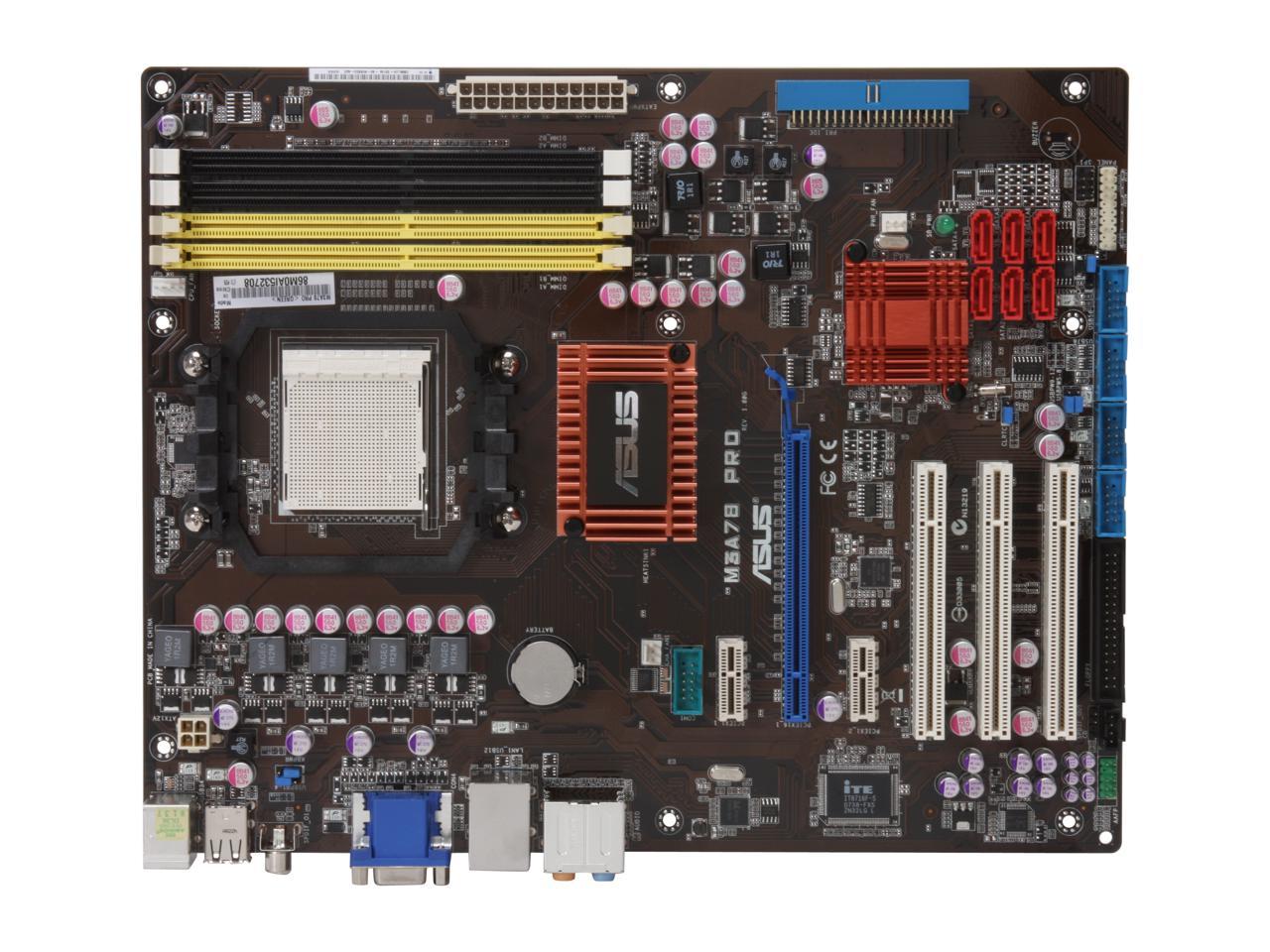 ASUS M3A78 Pro AM2+/AM2 ATX AMD Motherboard - Newegg.com