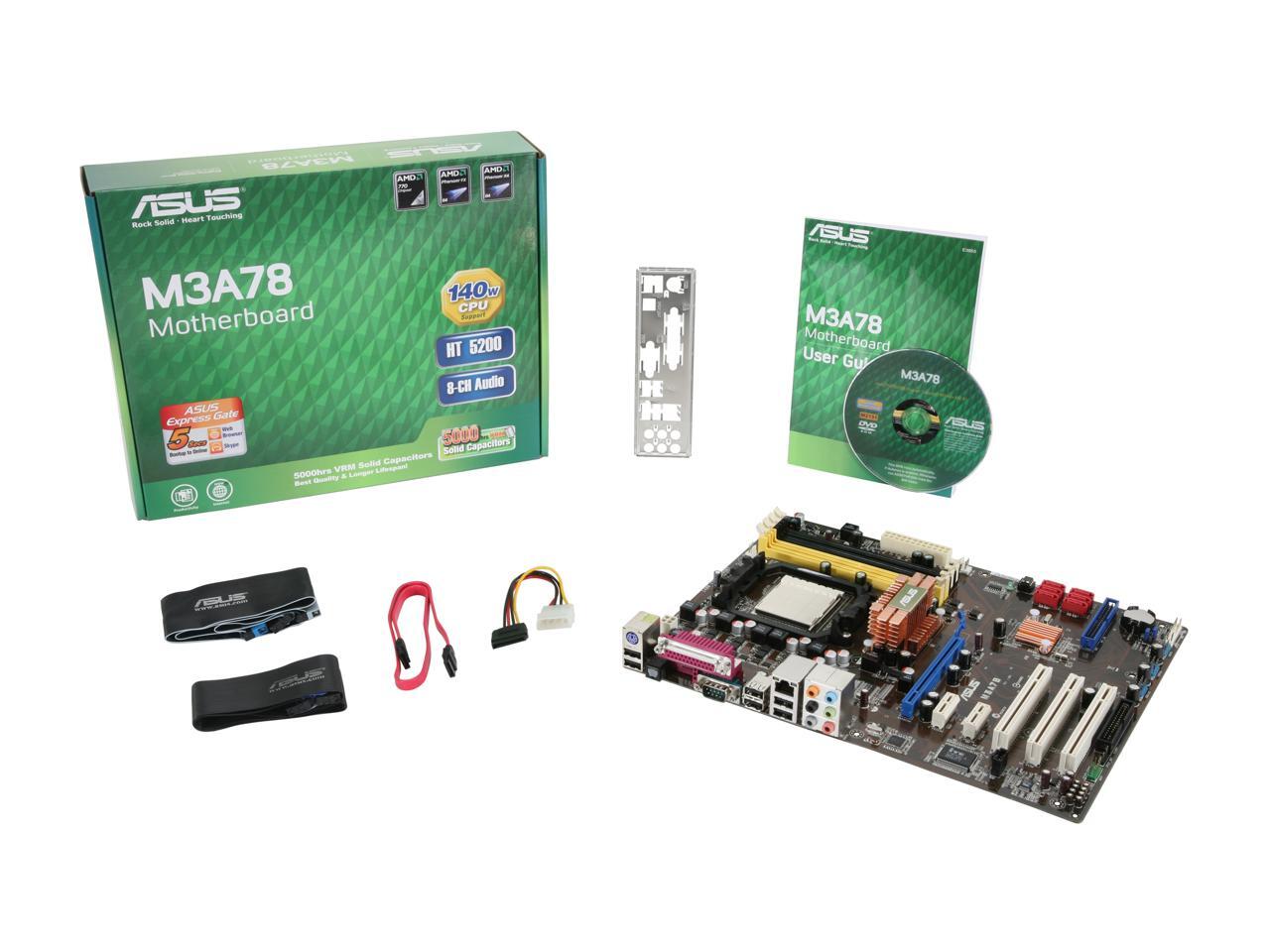 ASUS M3A78 AM2+/AM2 ATX AMD Motherboard - Newegg.com