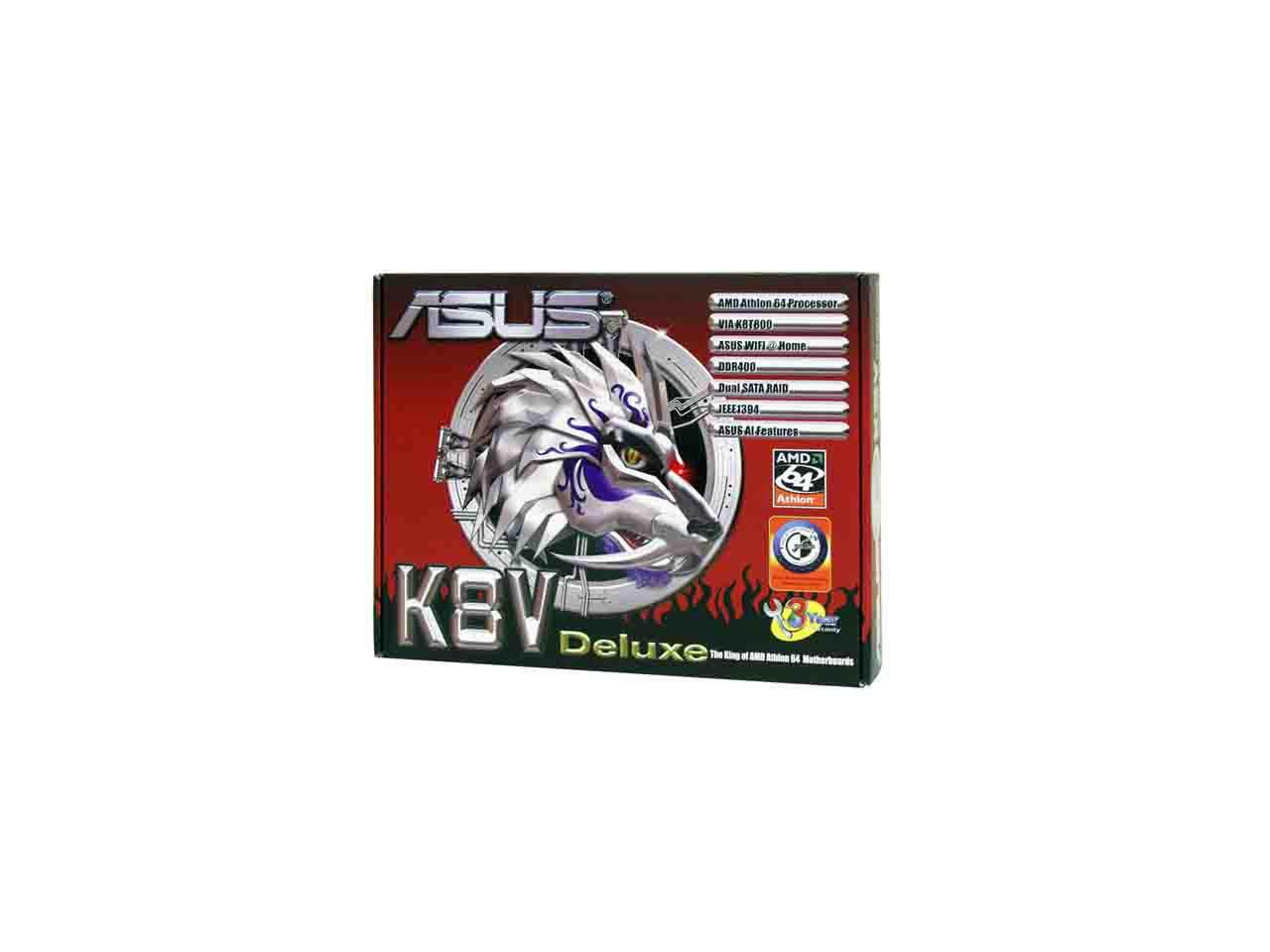 ASUS K8V Deluxe 754 ATX AMD Motherboard - Newegg.com