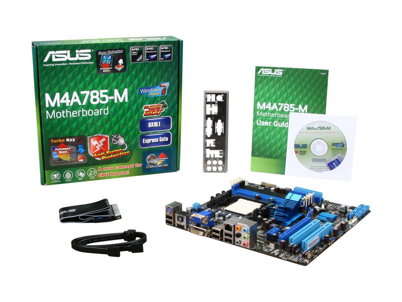ASUS M4A785-M AM3/AM2+/AM2 Micro ATX AMD Motherboard - Newegg.com