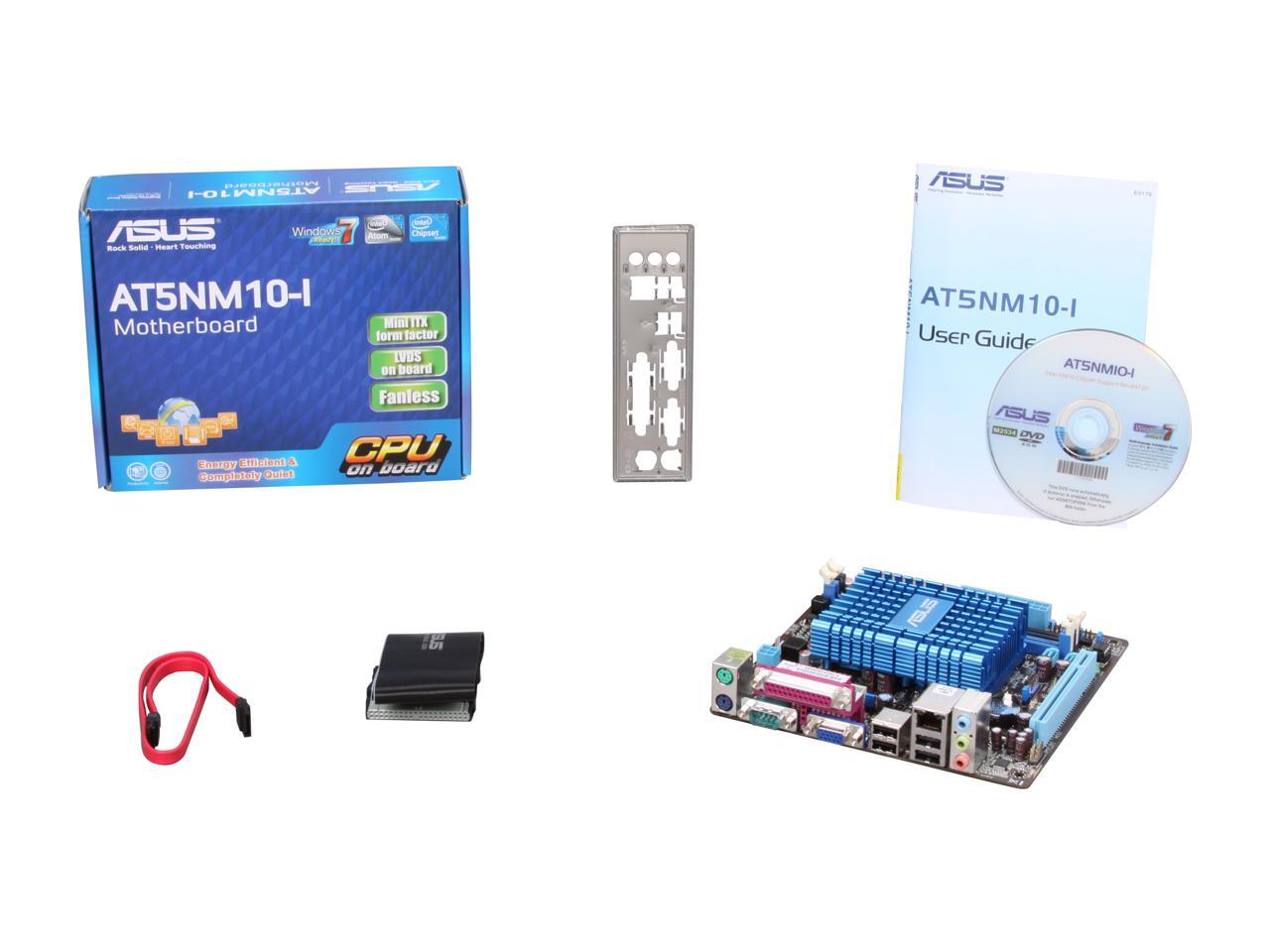 ASUS AT5NM10I Intel Atom D510 Mini ITX Motherboard / CPU Combo