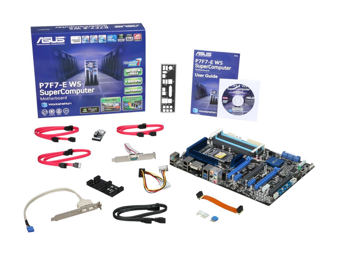 ASUS P7F7-E WS SuperComputer マザーボード Intel 3450 Socket 1156