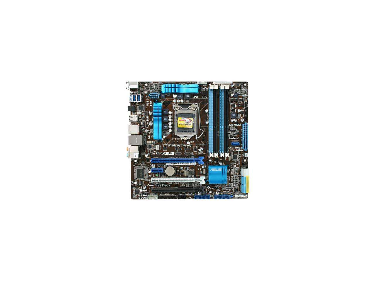 ASUS P8P67-M PRO LGA 1155 Micro ATX Intel Motherboard - Newegg.com