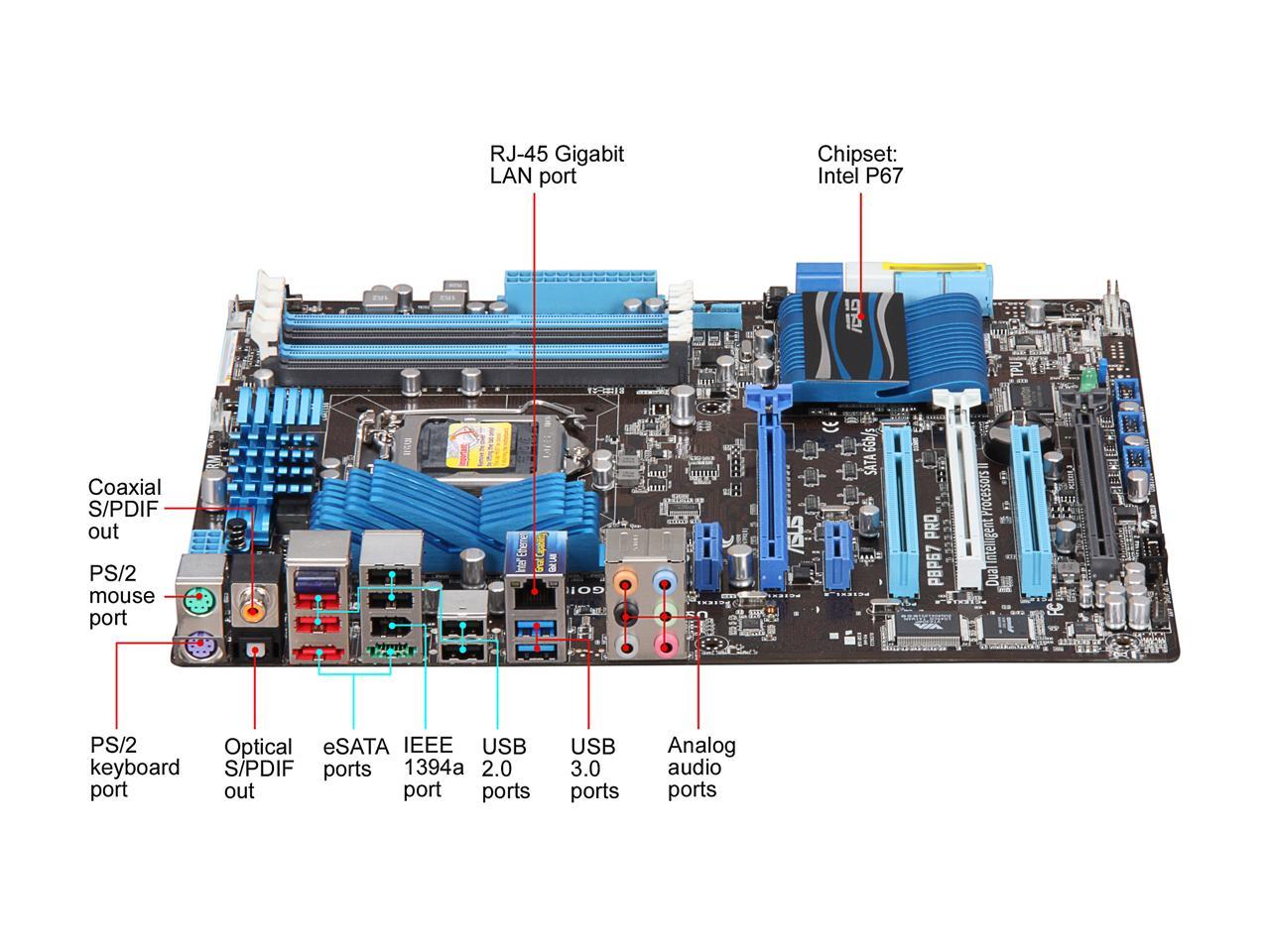 Asus p8p67 deluxe настройка