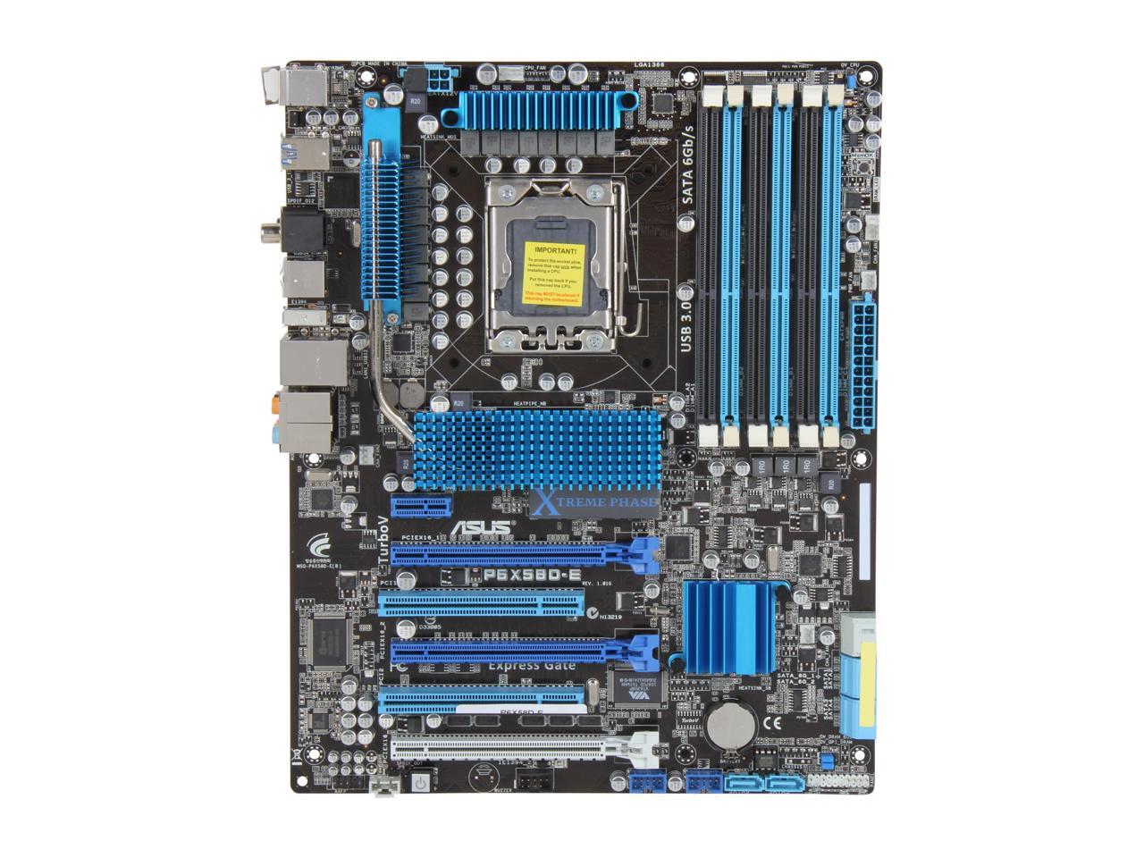 Refurbished ASUS P6X58DE LGA 1366 ATX Intel Motherboard