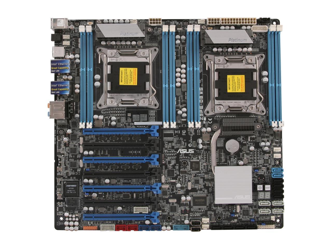 ASUS Z9PE-D8 WS Dual LGA 2011 SSI EEB Intel Motherboard - Newegg.com