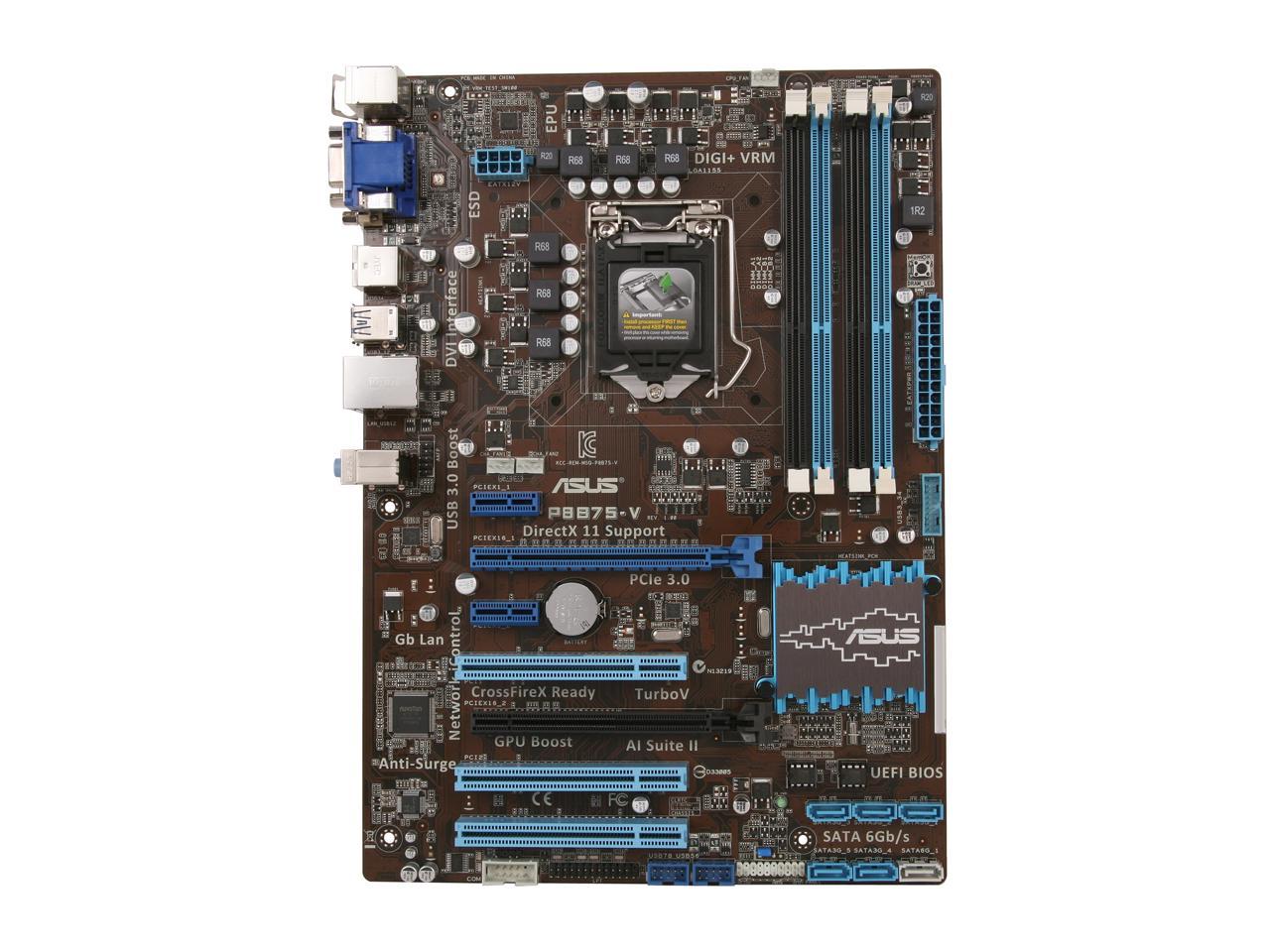 Установка памяти asus p8b75 v