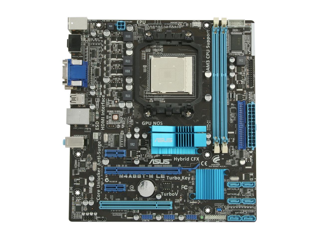 asus m4a88t m cpu support