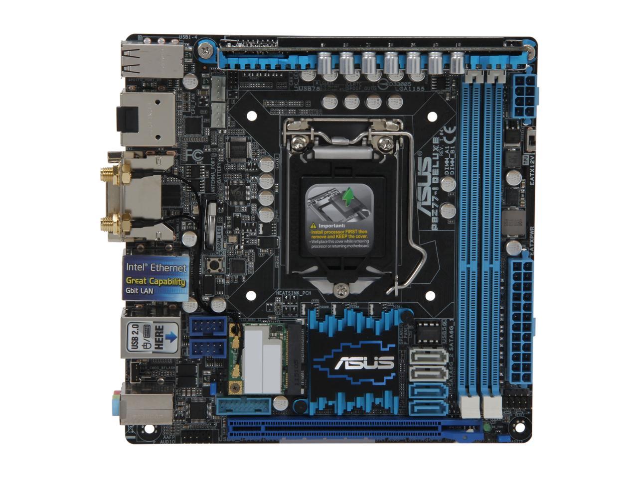 Intel z77 ITX motherboard. Intel z77 Mini ITX motherboard. P8z77-i Deluxe обзор.