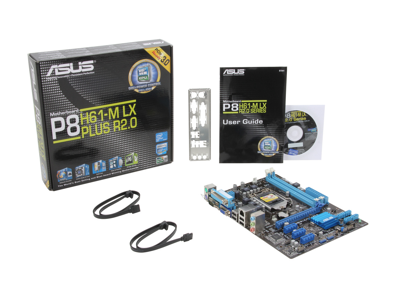 thumbnail image 2 of ASUS P8H61-M LX/LX PLUS LGA 1155 Motherboard – Intel H61, DDR3, UATX (Used) 2 of 4