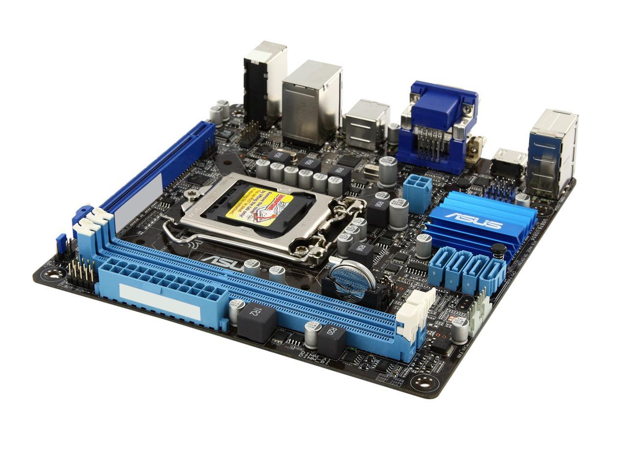 ASUS P8H61-I R2.0 LGA 1155 Mini ITX Intel Motherboard with UEFI BIOS ...