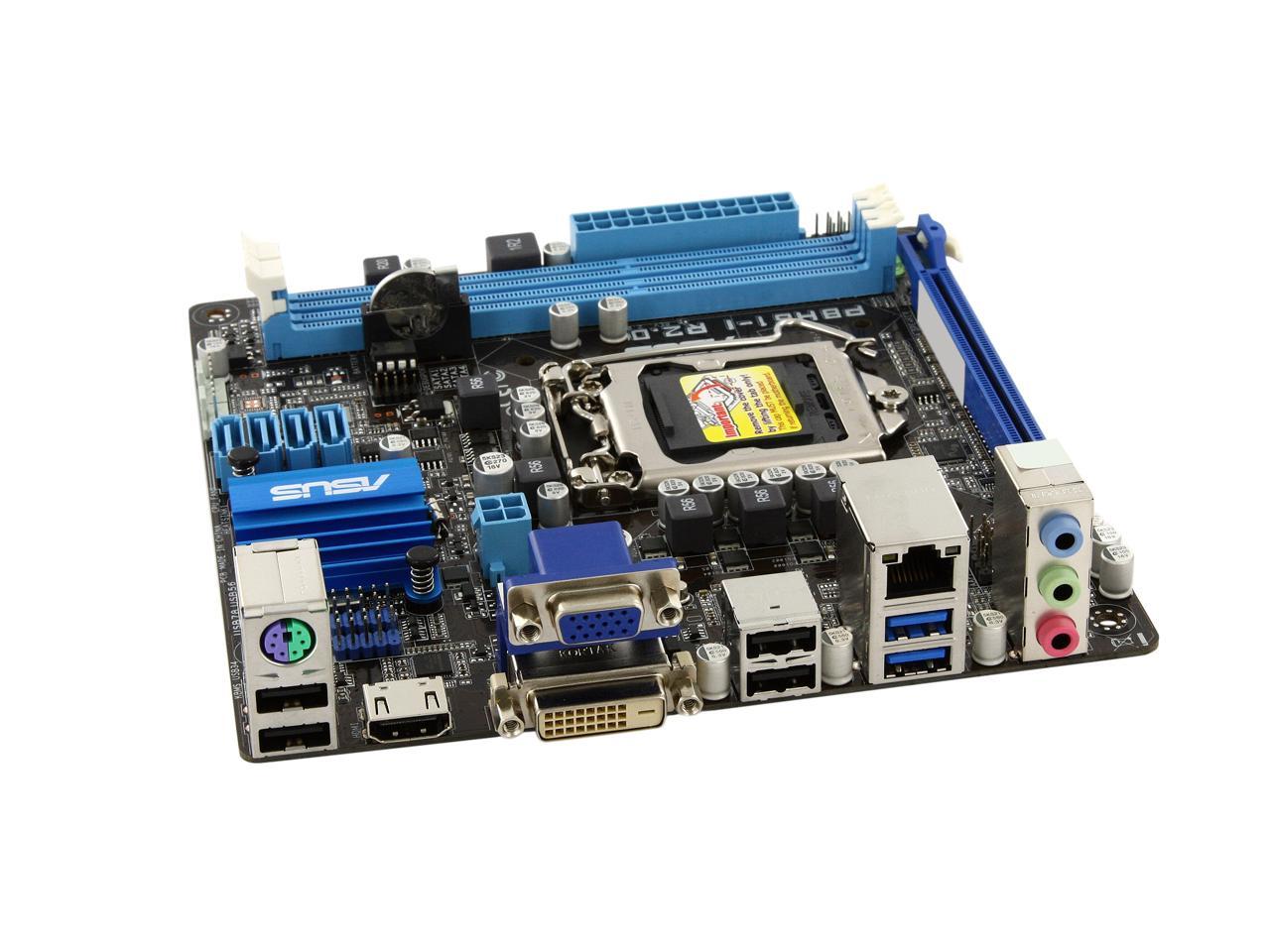 ASUS P8H61-I R2.0 LGA 1155 Intel H61 HDMI USB 3.0 Mini ITX Intel  Motherboard with UEFI BIOS