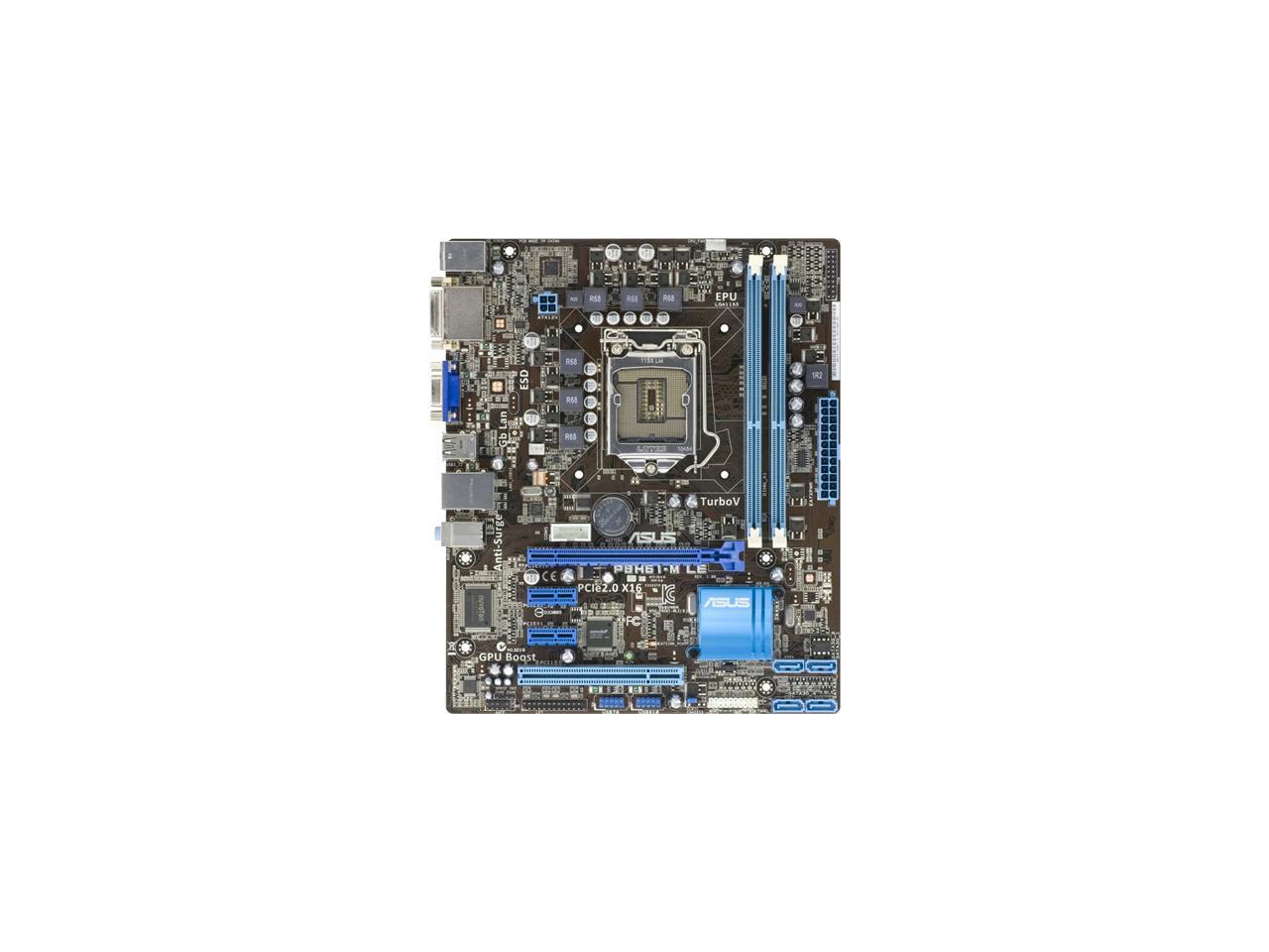 Asus P8H61-M LE/CSM Desktop Motherboard - Intel H61(B3) Express Chipset ...